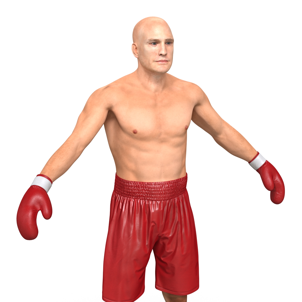 3D Boxer Man Rigged