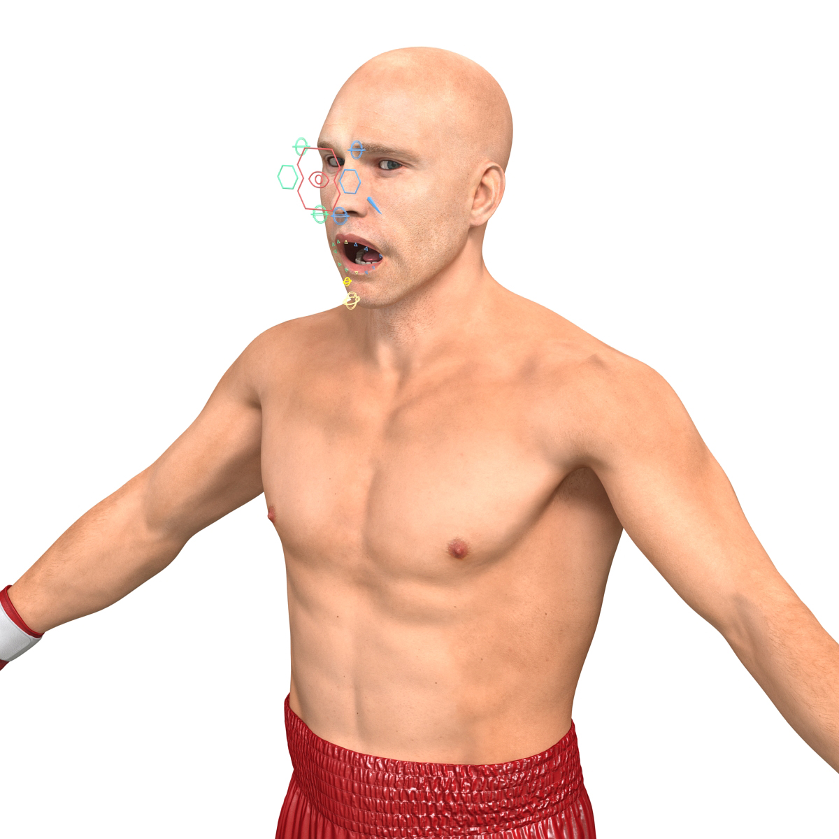 3D Boxer Man Rigged