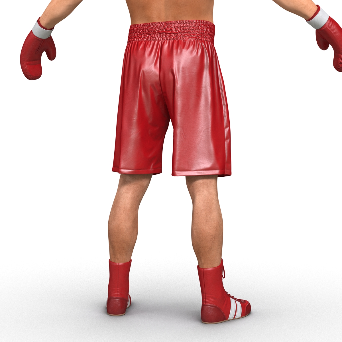 3D Boxer Man Rigged 2 model