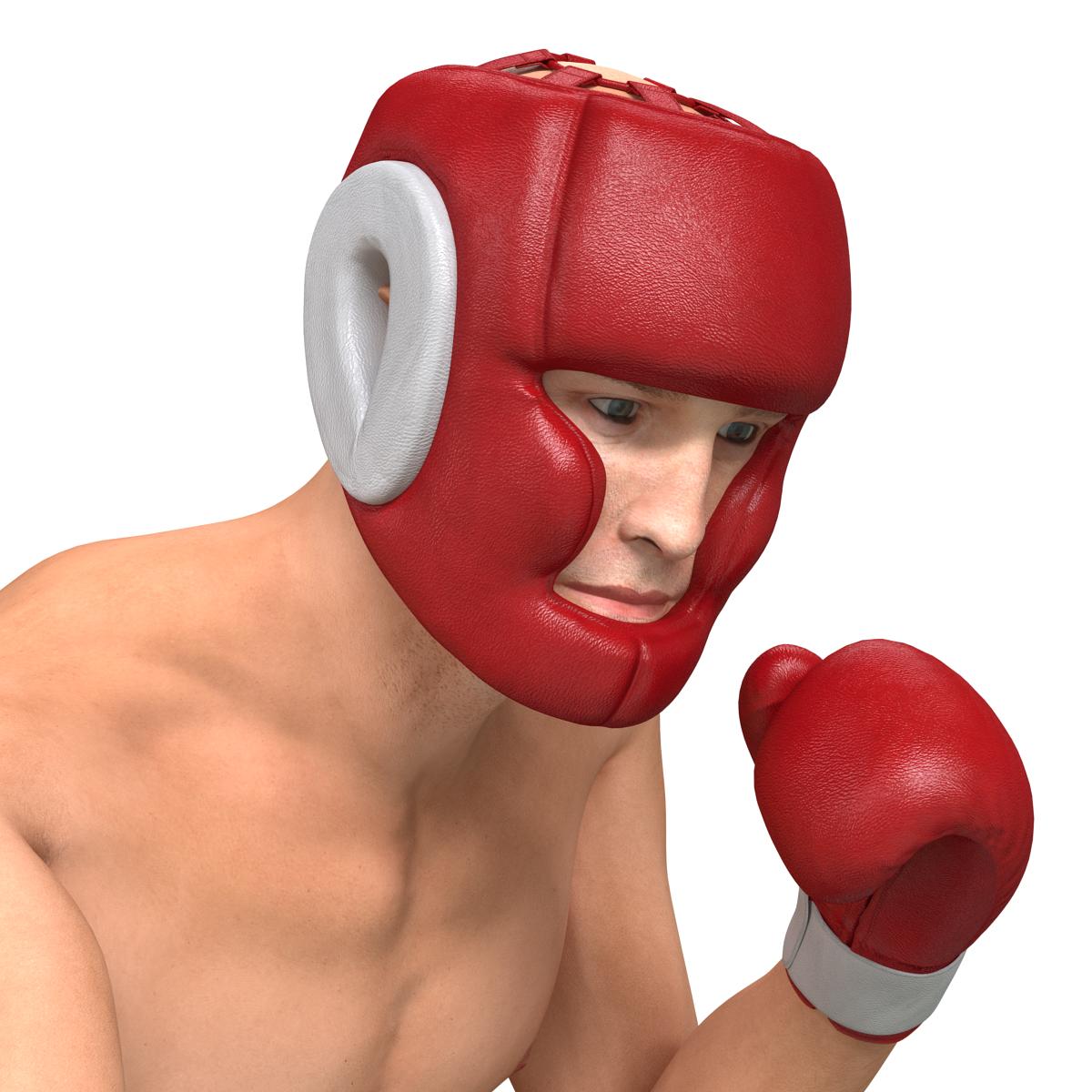 3D Boxer Man Pose 3