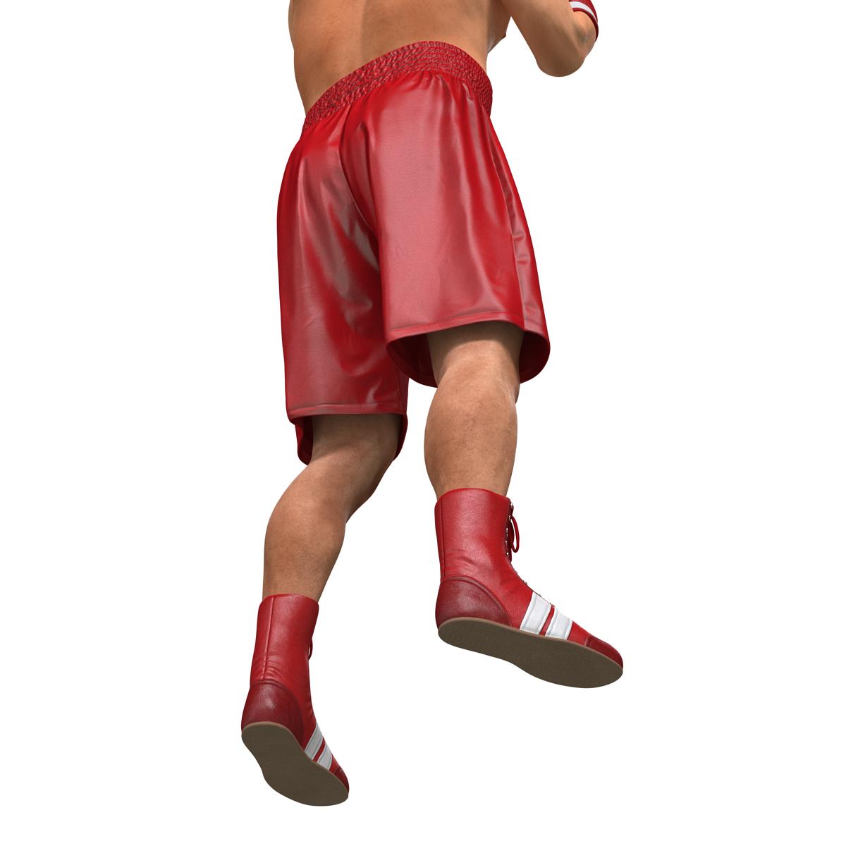 3D Boxer Man 2 Pose 2 model