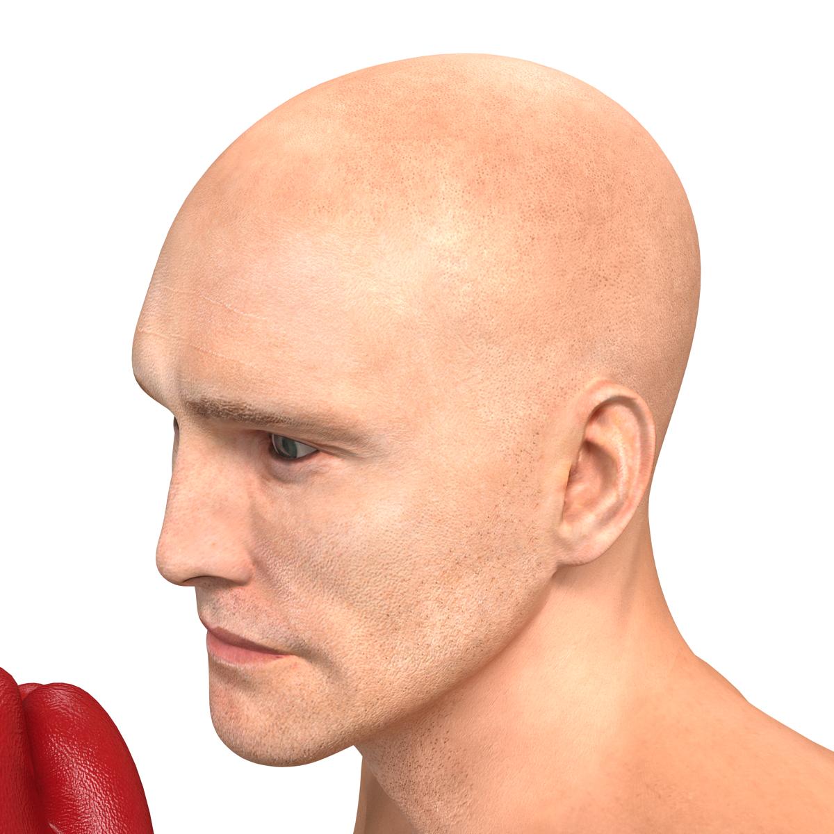 3D Boxer Man 2 Pose 2 model