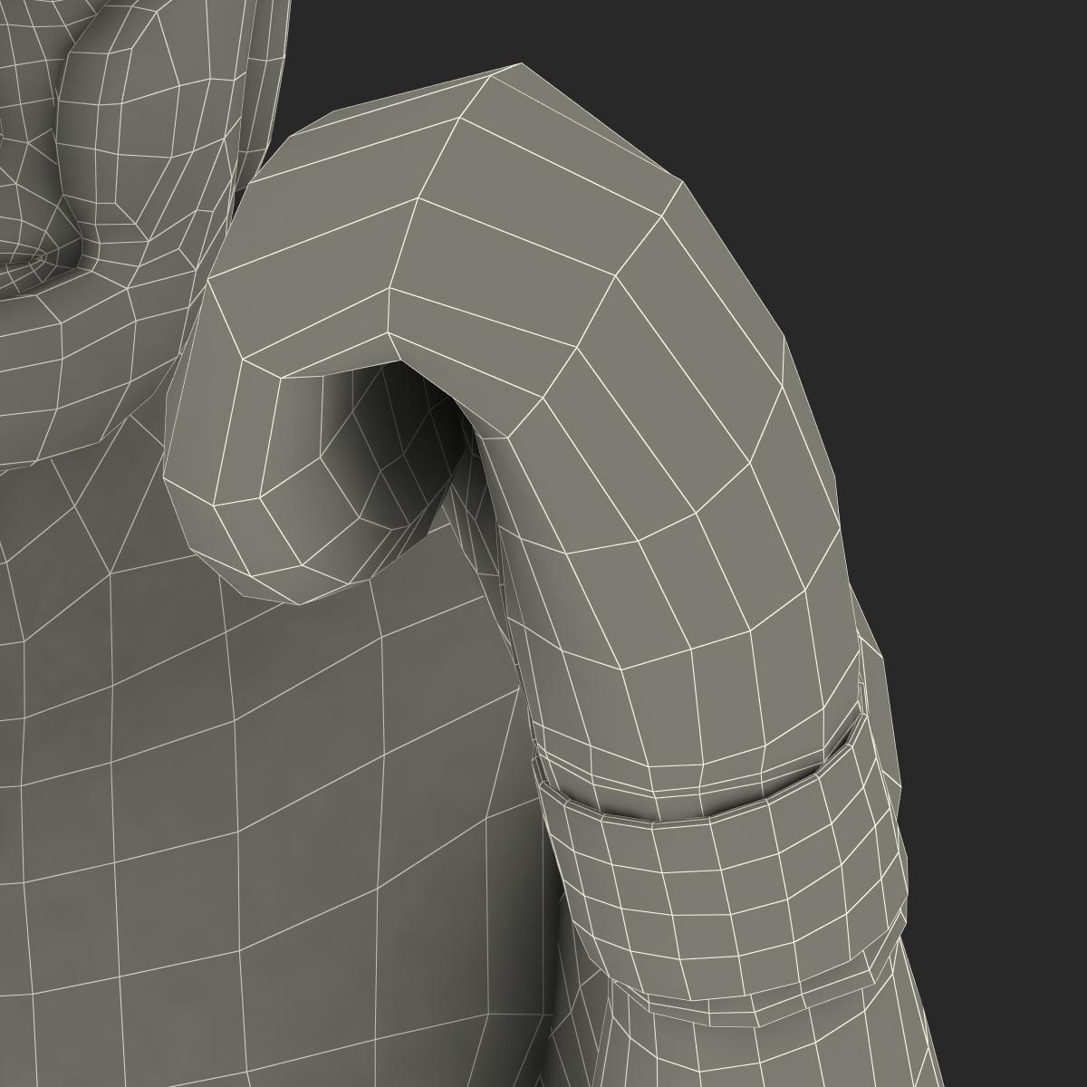 3D Boxer Man 2 Pose 2 model