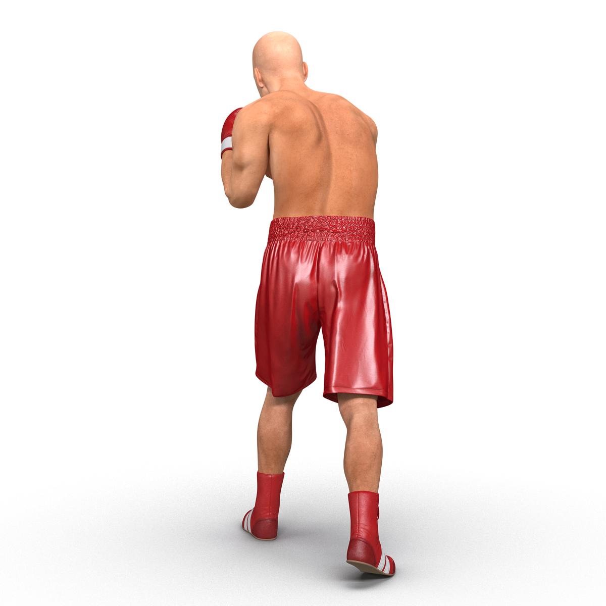 3D Boxer Man 2 Pose 3 model