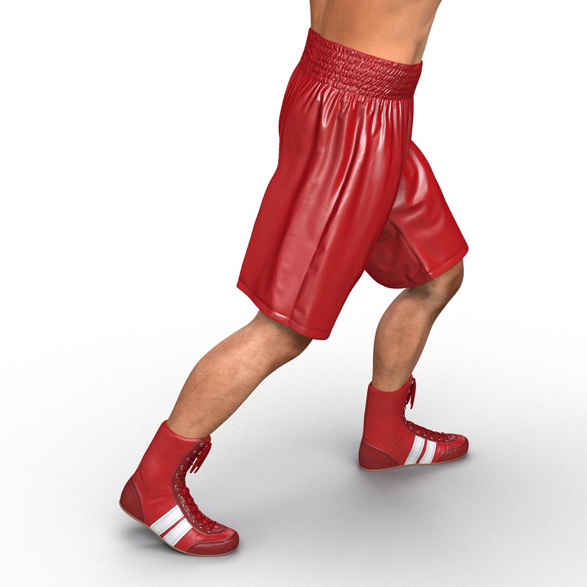 3D Boxer Man 2 Pose 3 model