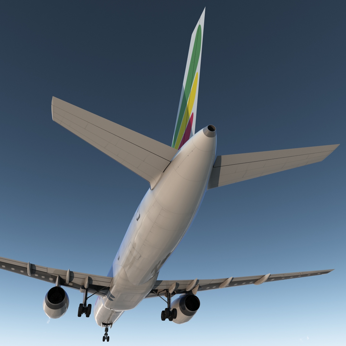 Boeing 757 200F Ethiopian Airlines 3D model