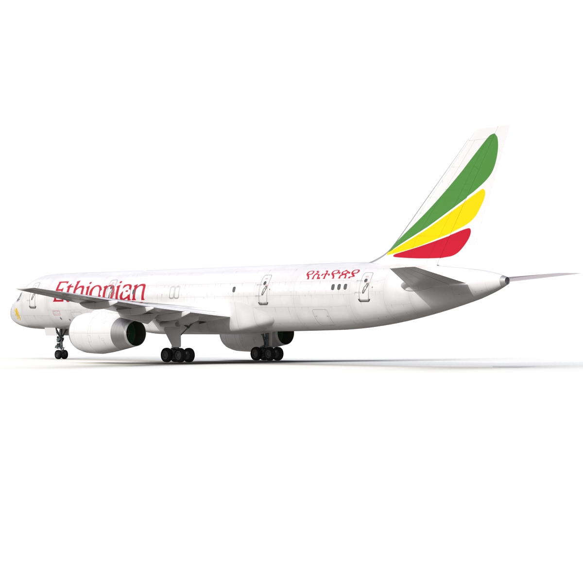 Boeing 757 200F Ethiopian Airlines 3D model