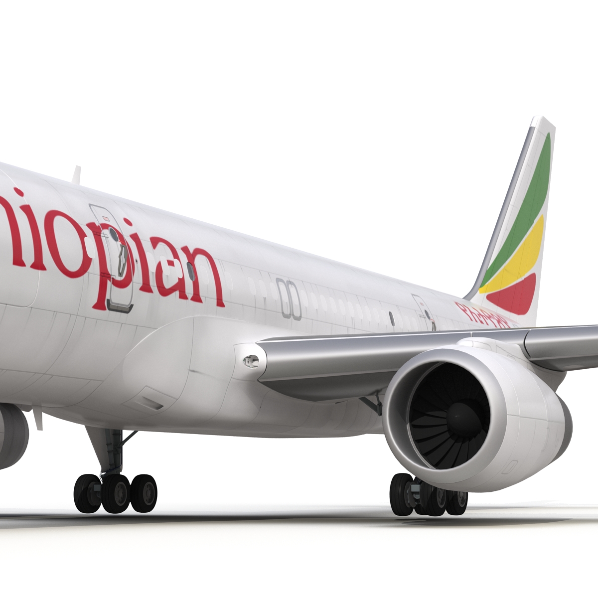 Boeing 757 200F Ethiopian Airlines 3D model