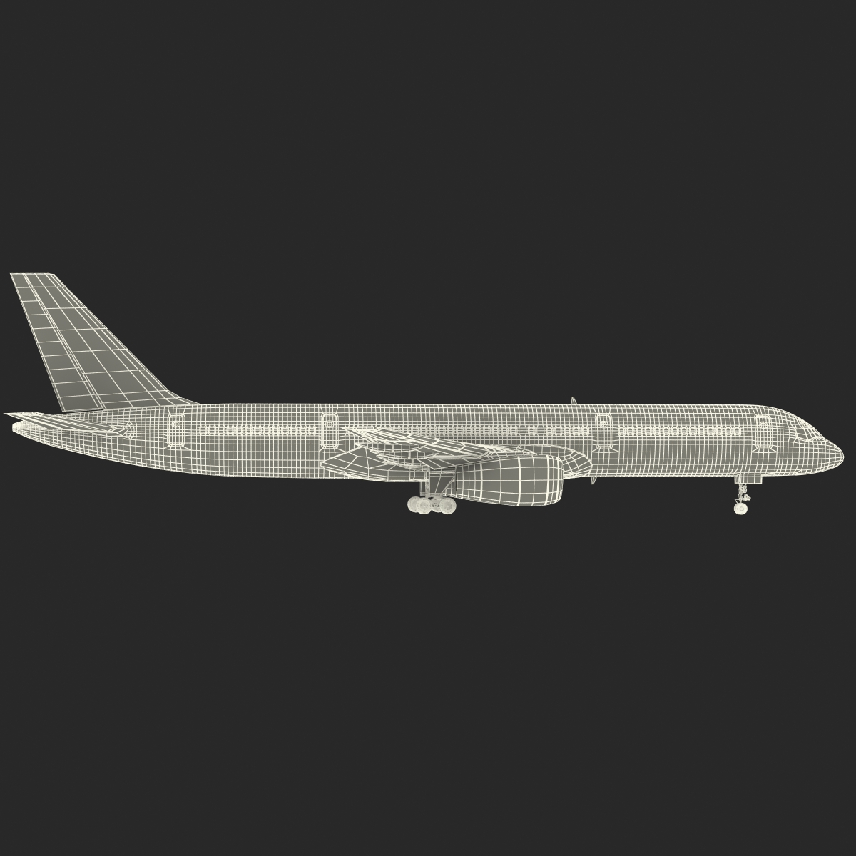 Boeing 757 200F Ethiopian Airlines 3D model