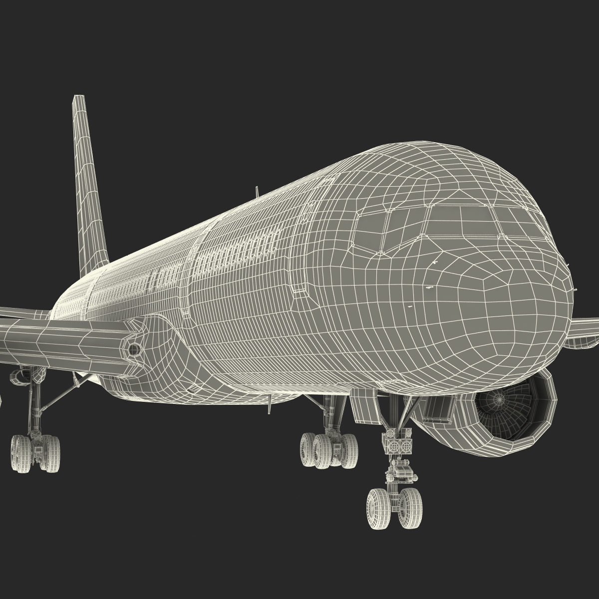 Boeing 757 200F Ethiopian Airlines 3D model