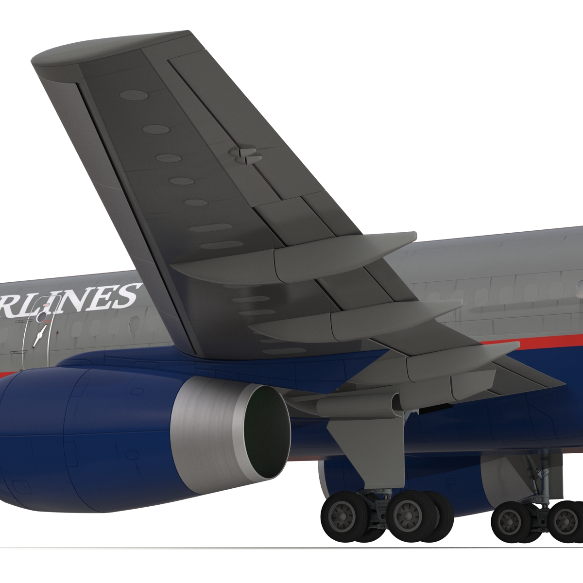 3D Boeing 757 200F United Airlines