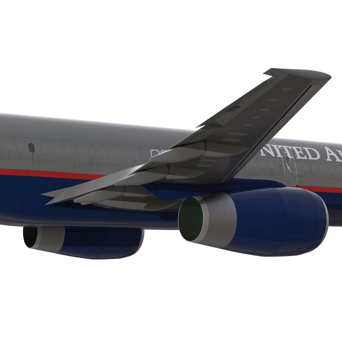 3D Boeing 757 200F United Airlines