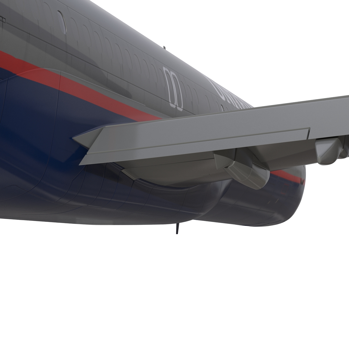 3D Boeing 757 200F United Airlines