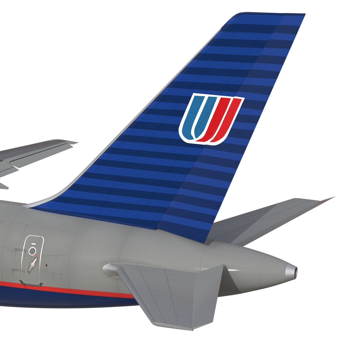 3D Boeing 757 200F United Airlines