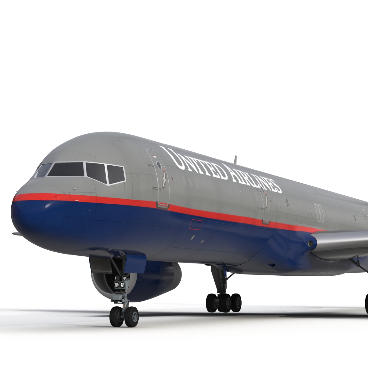 3D Boeing 757 200F United Airlines