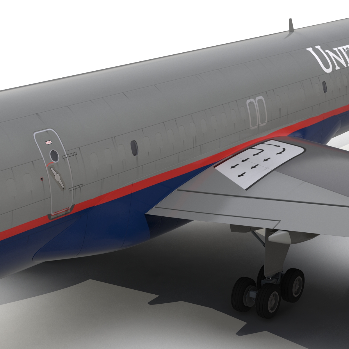 3D Boeing 757 200F United Airlines