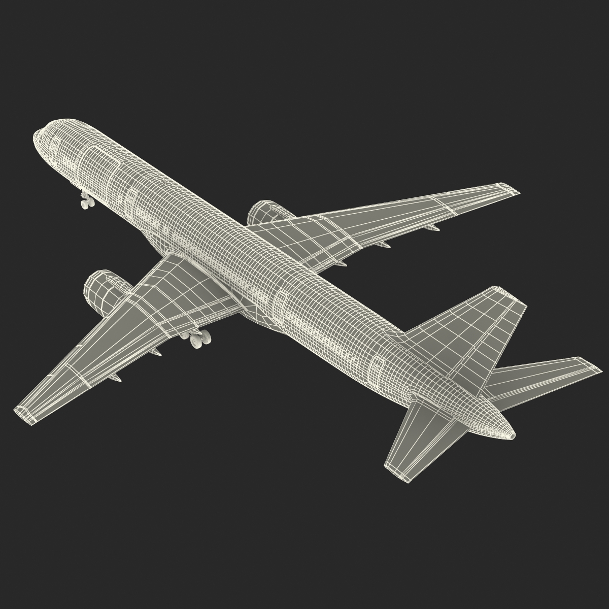 3D Boeing 757 200F United Airlines