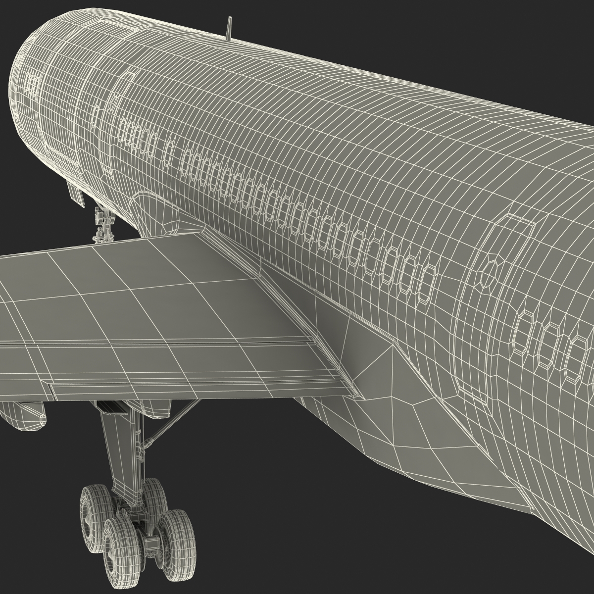 3D Boeing 757 200F United Airlines