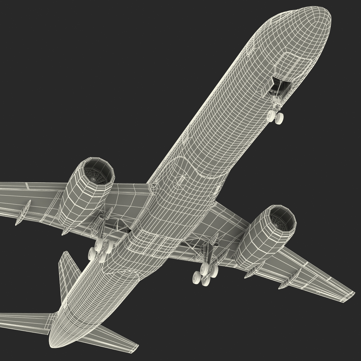 3D Boeing 757 200F United Airlines