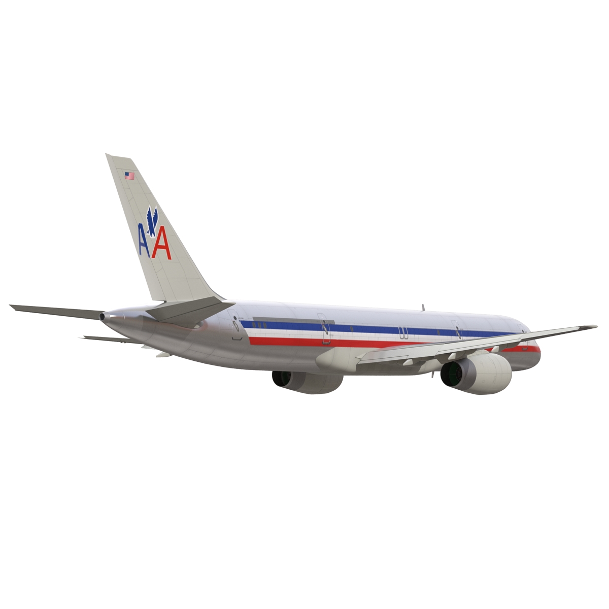 3D model Boeing 757 200F American Airlines Rigged