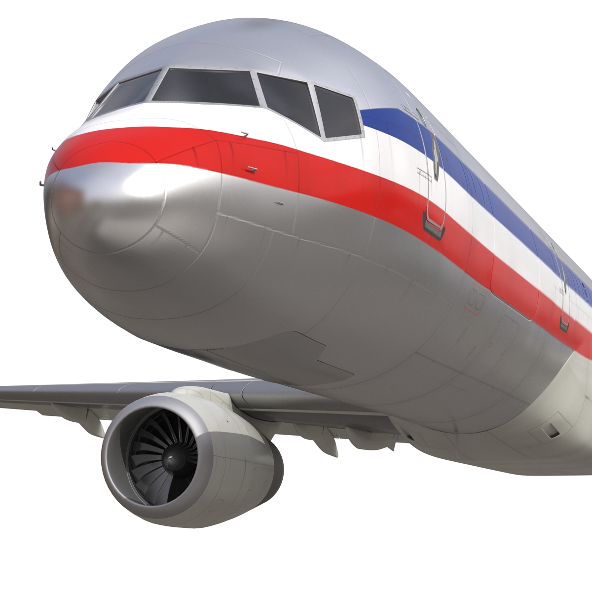 3D model Boeing 757 200F American Airlines Rigged