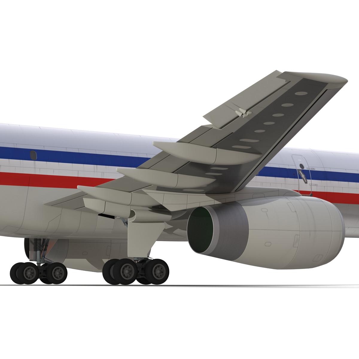 3D model Boeing 757 200F American Airlines Rigged