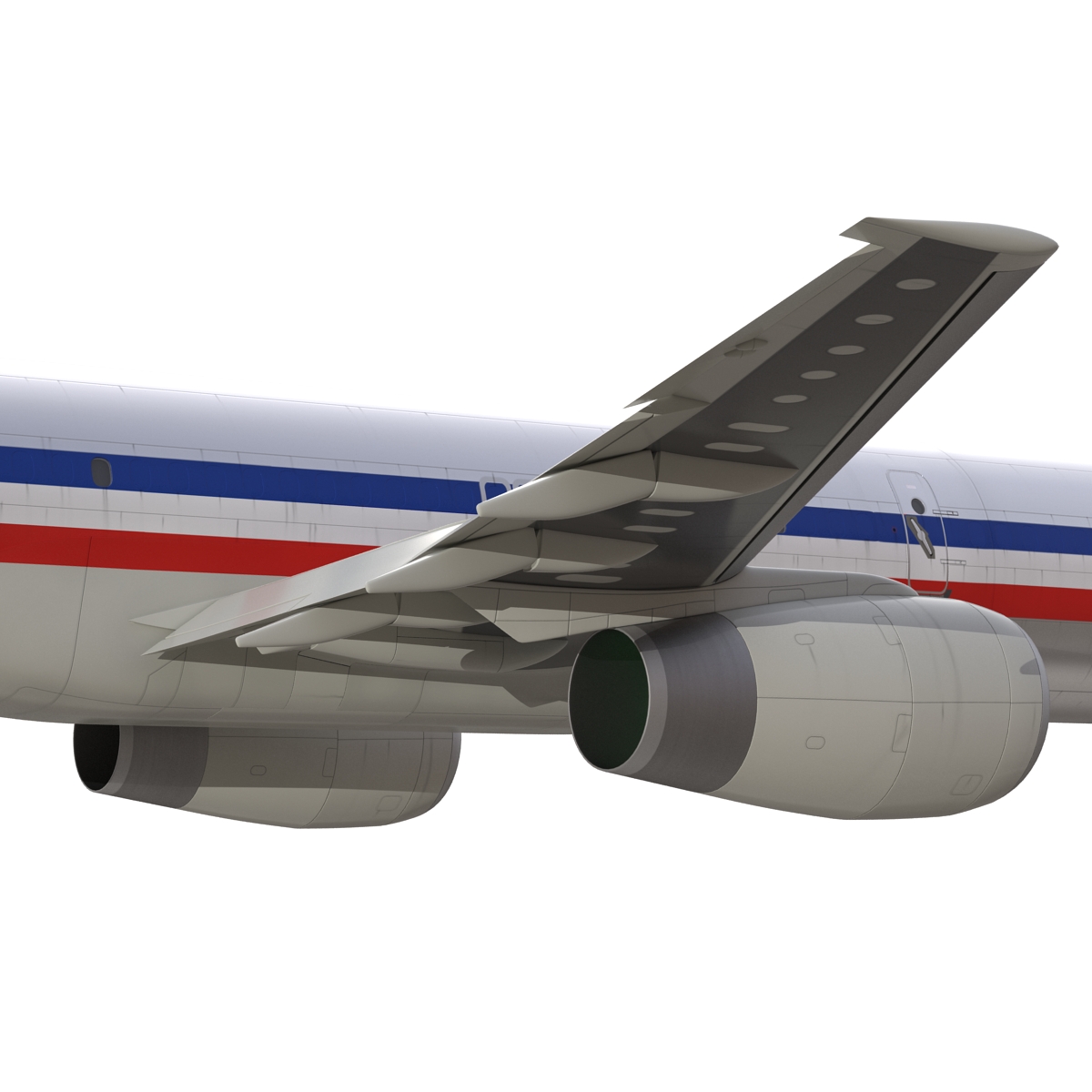 3D model Boeing 757 200F American Airlines Rigged