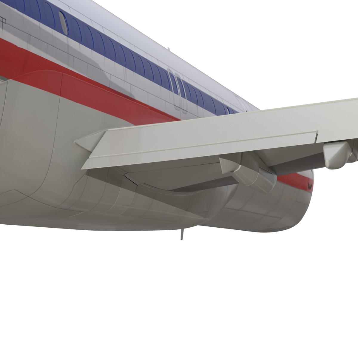 3D model Boeing 757 200F American Airlines Rigged