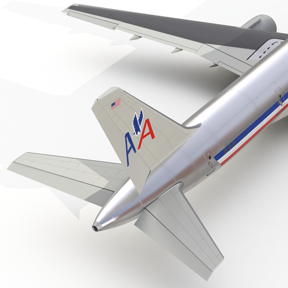 3D model Boeing 757 200F American Airlines Rigged