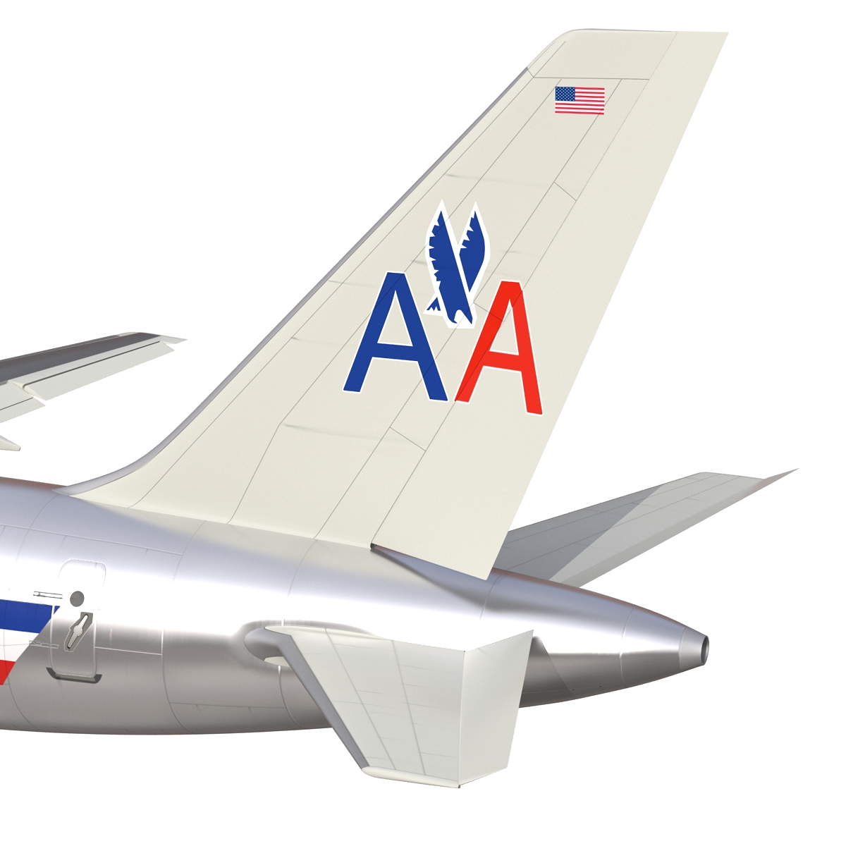 3D model Boeing 757 200F American Airlines Rigged