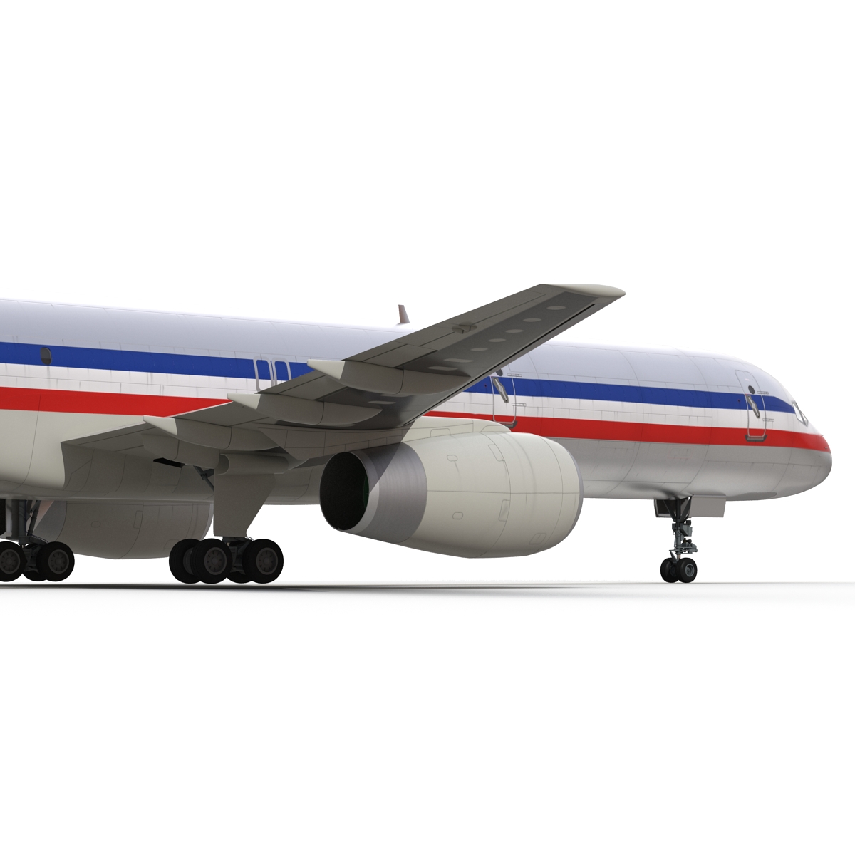 3D model Boeing 757 200F American Airlines Rigged