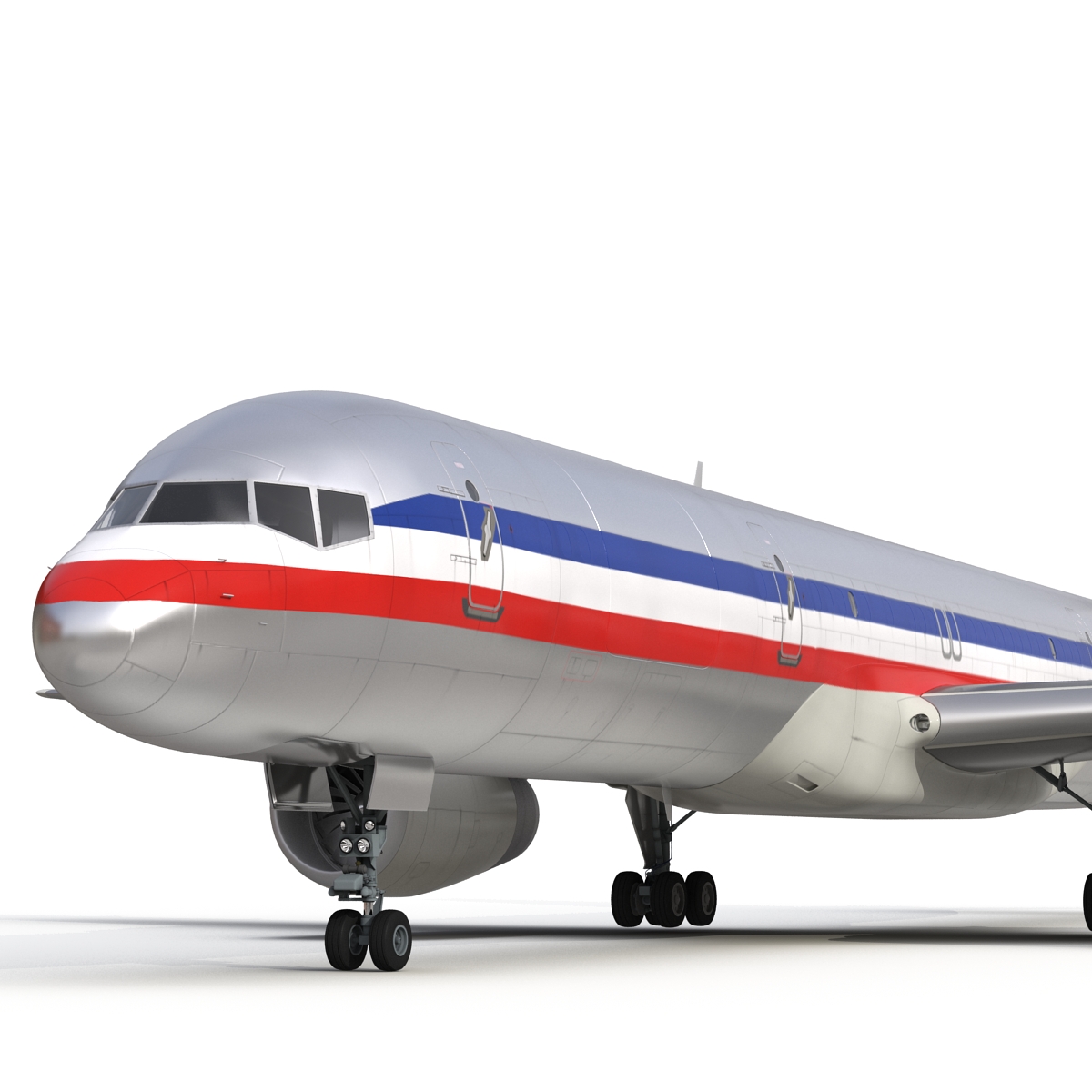 3D model Boeing 757 200F American Airlines Rigged