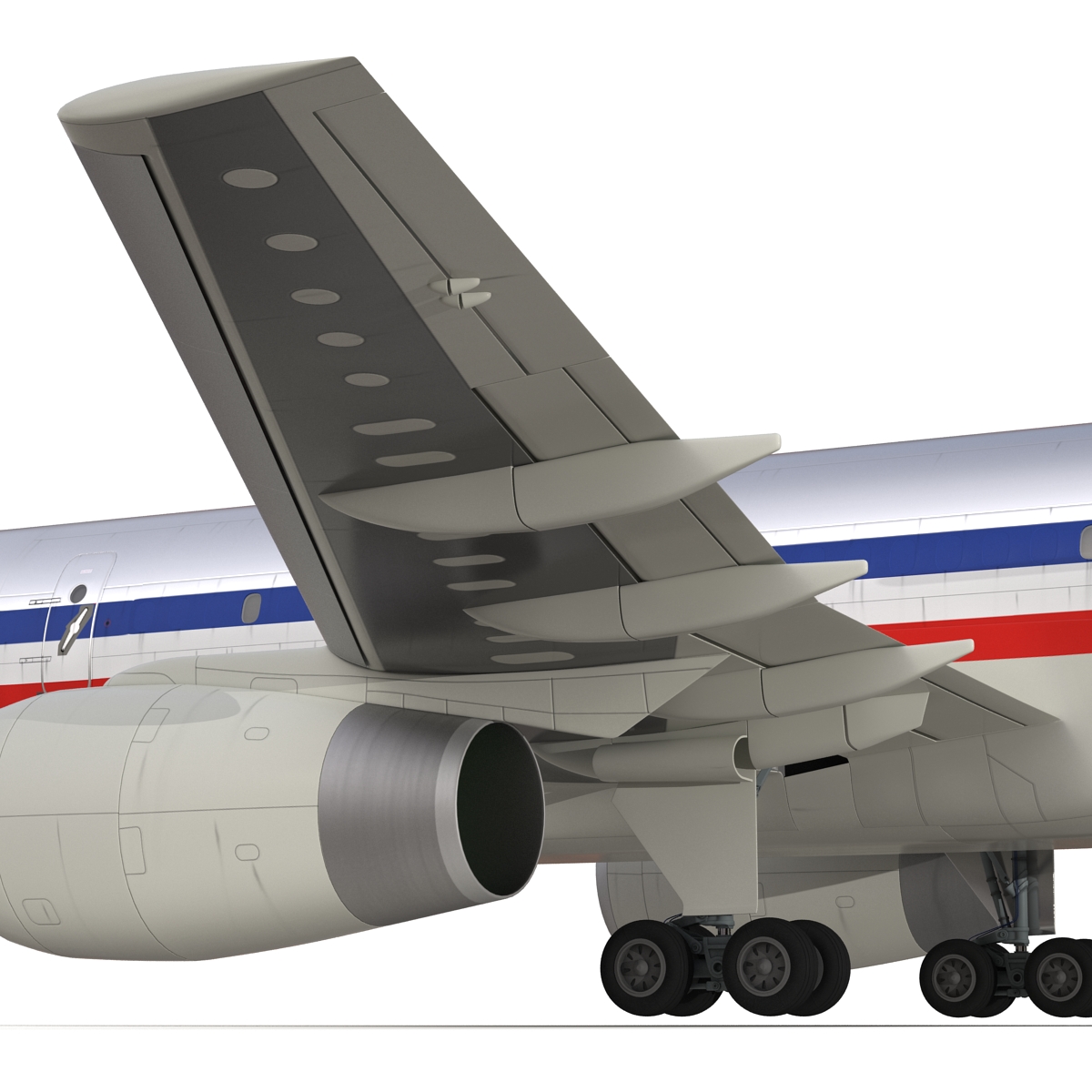 3D model Boeing 757 200F American Airlines Rigged