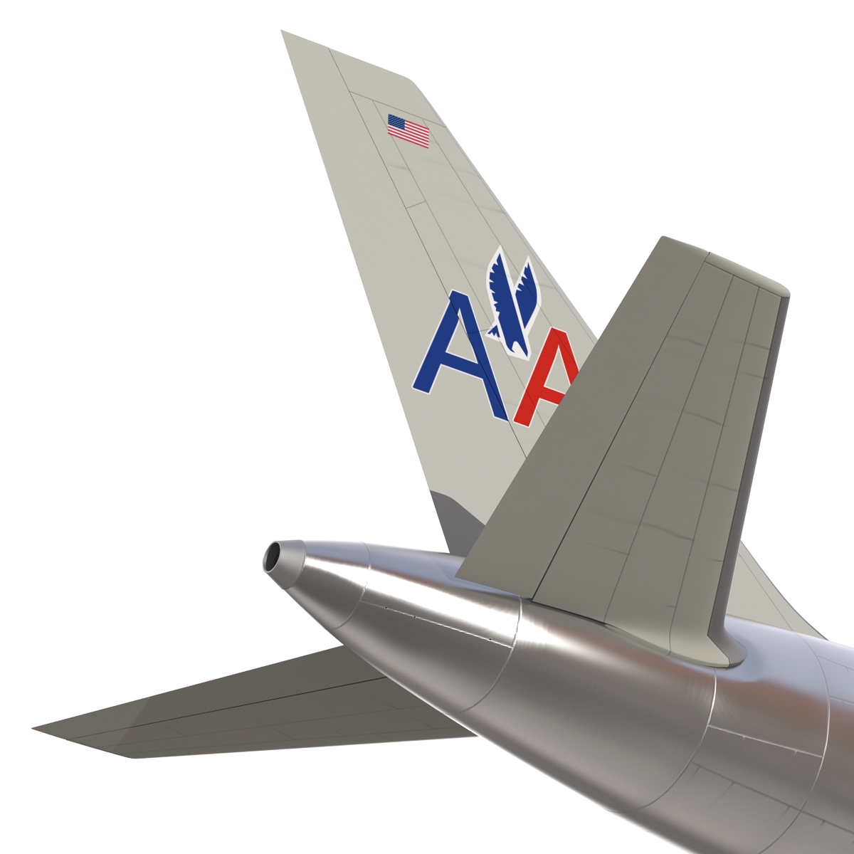 3D model Boeing 757 200F American Airlines Rigged