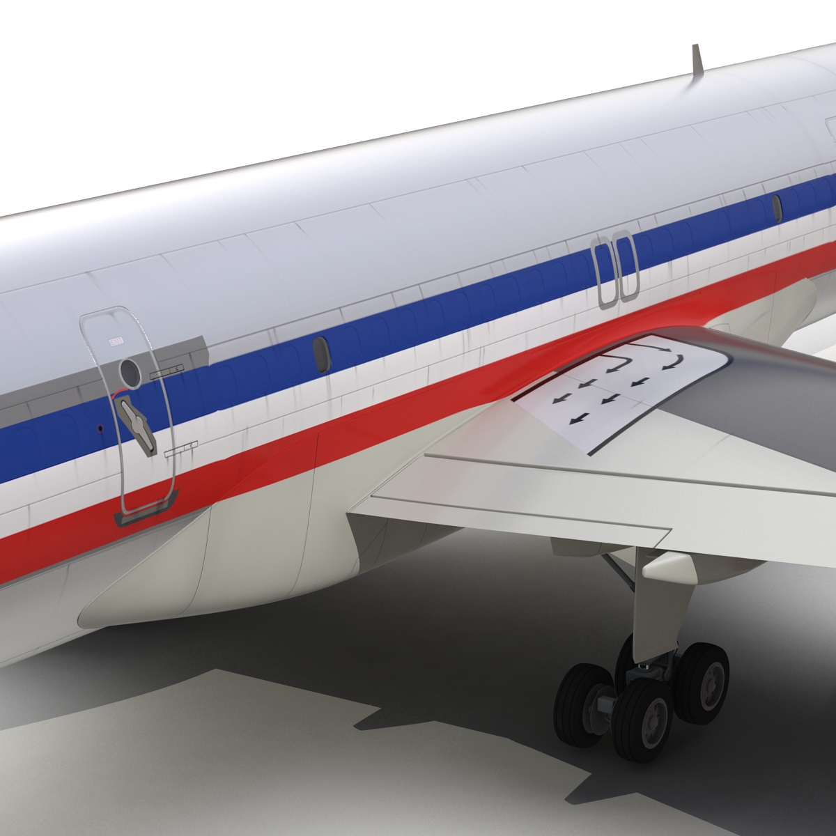 3D model Boeing 757 200F American Airlines Rigged