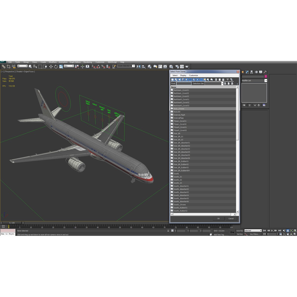 3D model Boeing 757 200F American Airlines Rigged