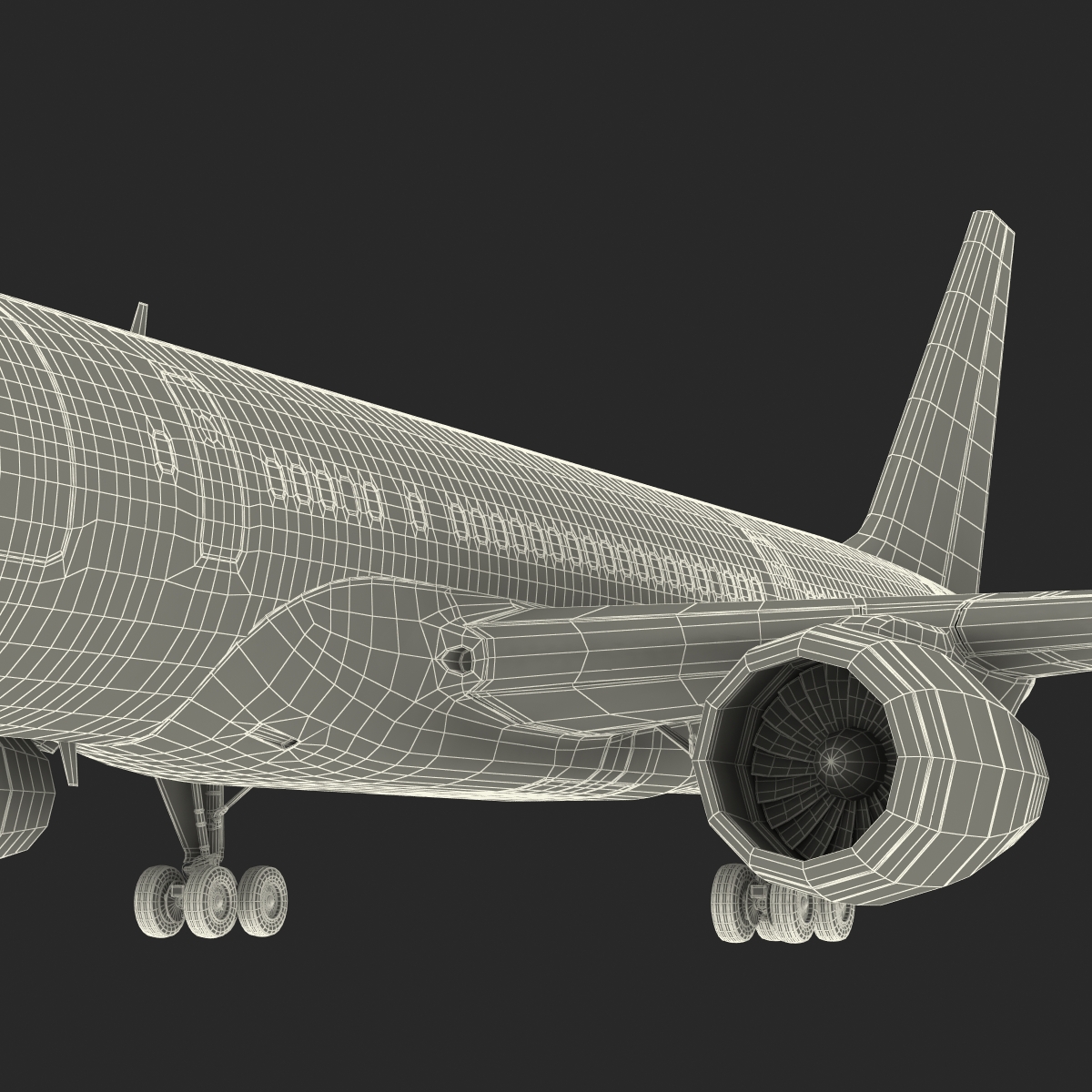 3D model Boeing 757 200F American Airlines Rigged