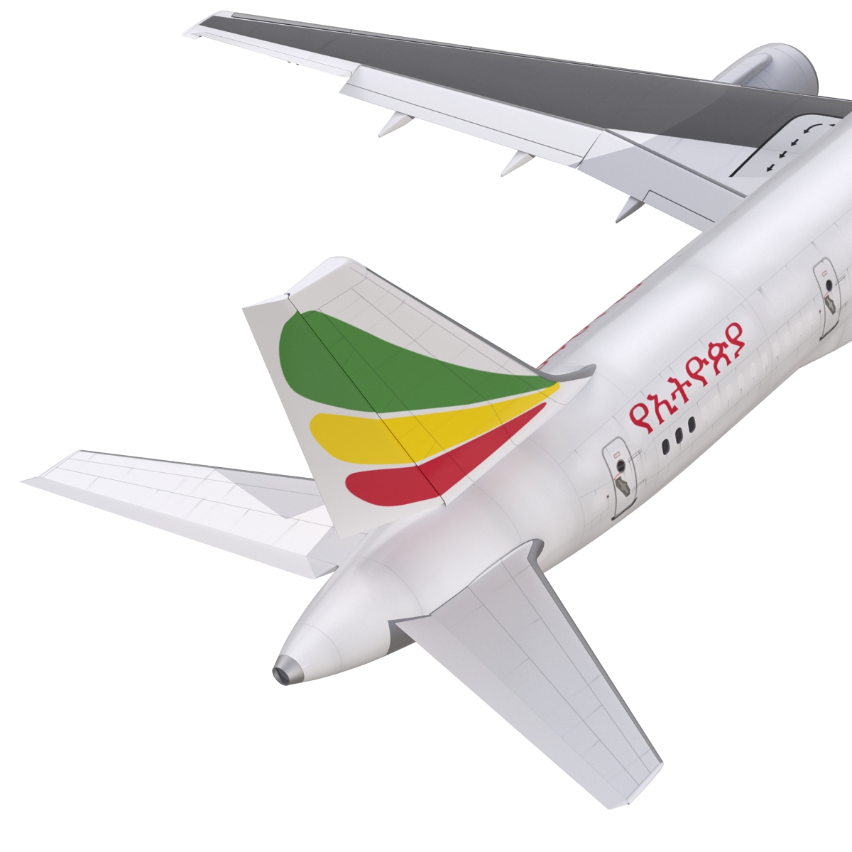 3D Boeing 757 200F Ethiopian Airlines Rigged