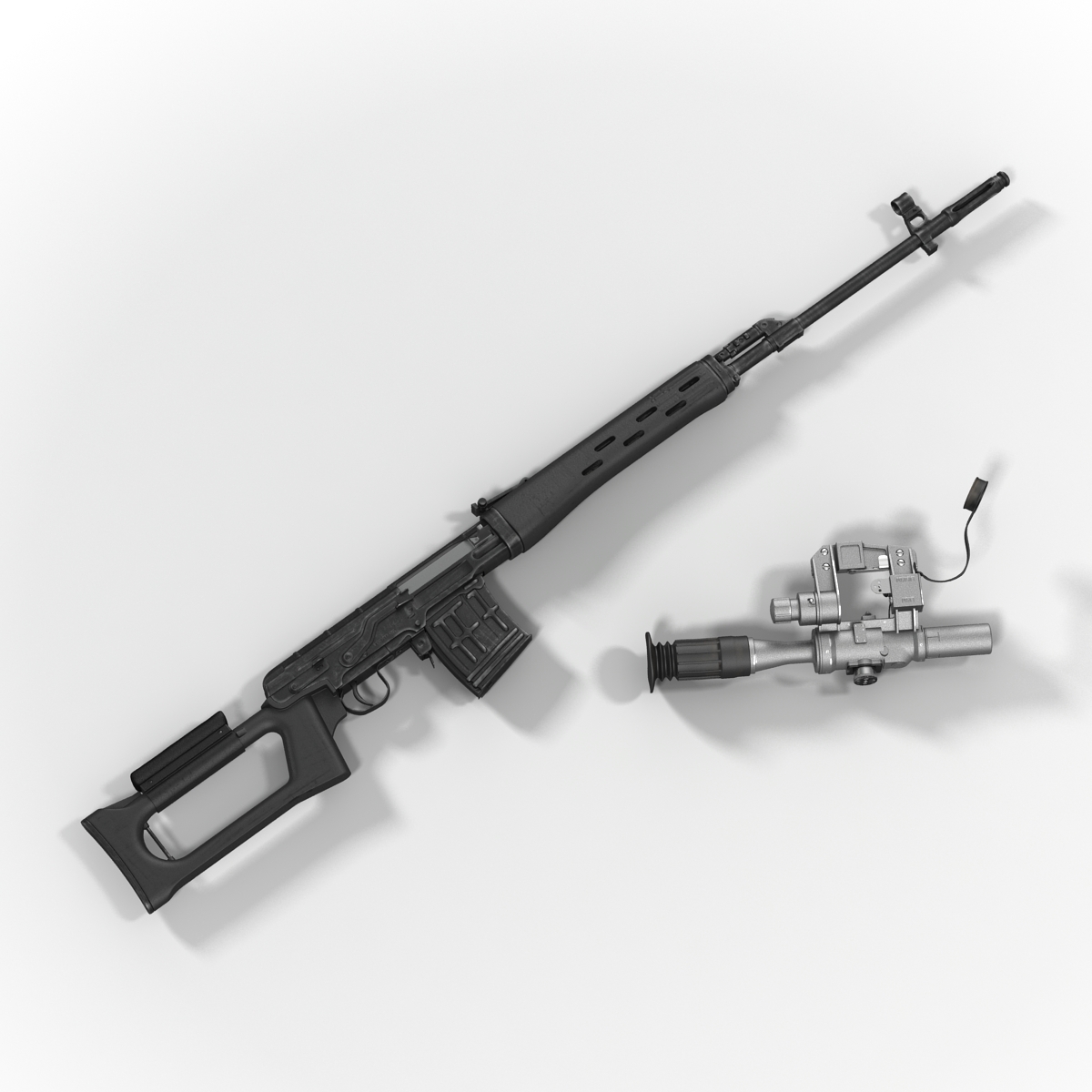 3D model Dragunov Sniper Rifle SVD