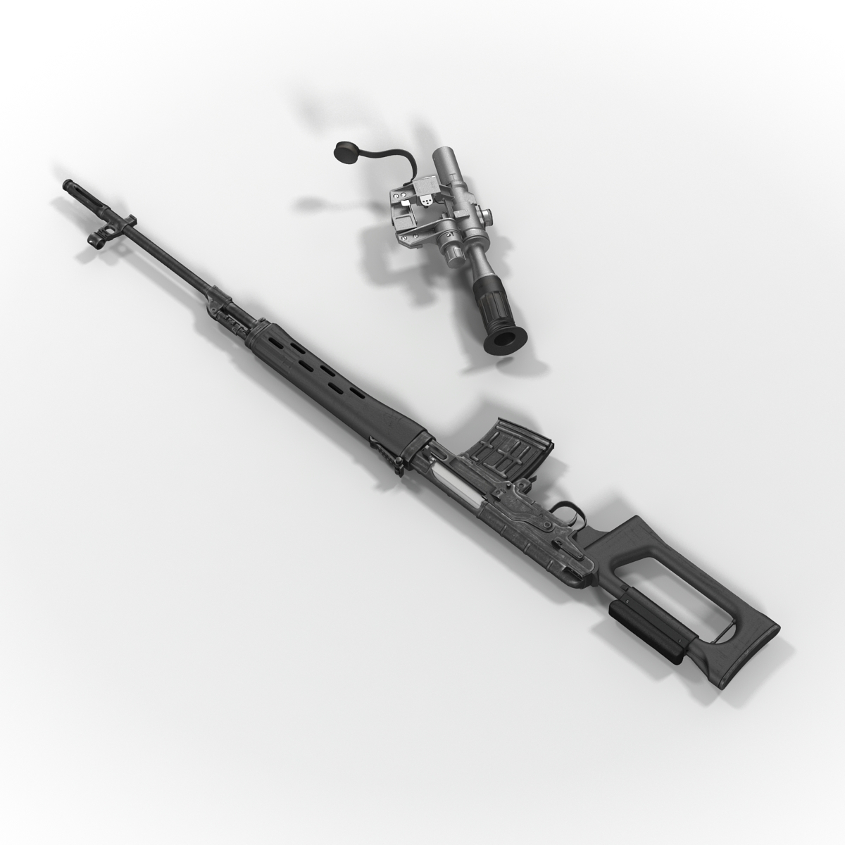 3D model Dragunov Sniper Rifle SVD