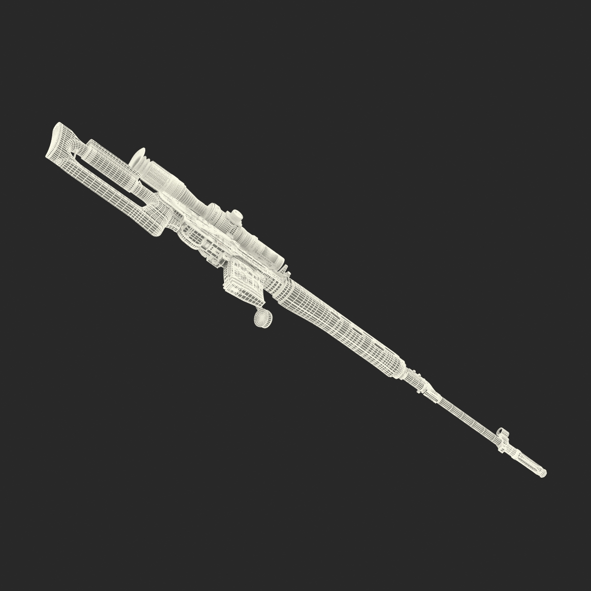 3D model Dragunov Sniper Rifle SVD