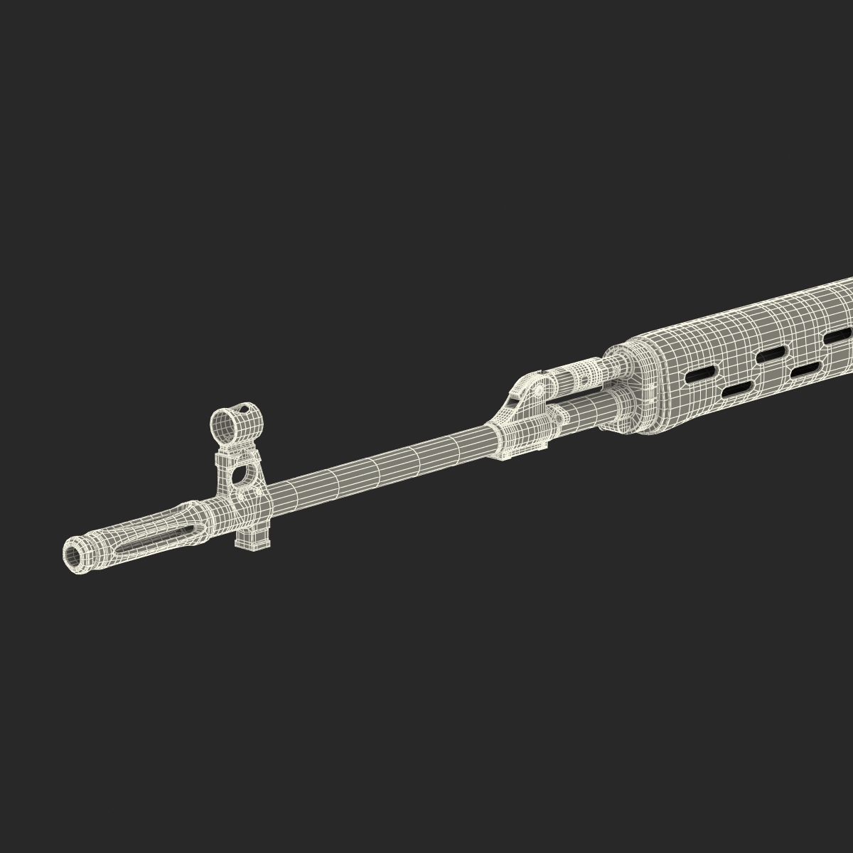 3D model Dragunov Sniper Rifle SVD