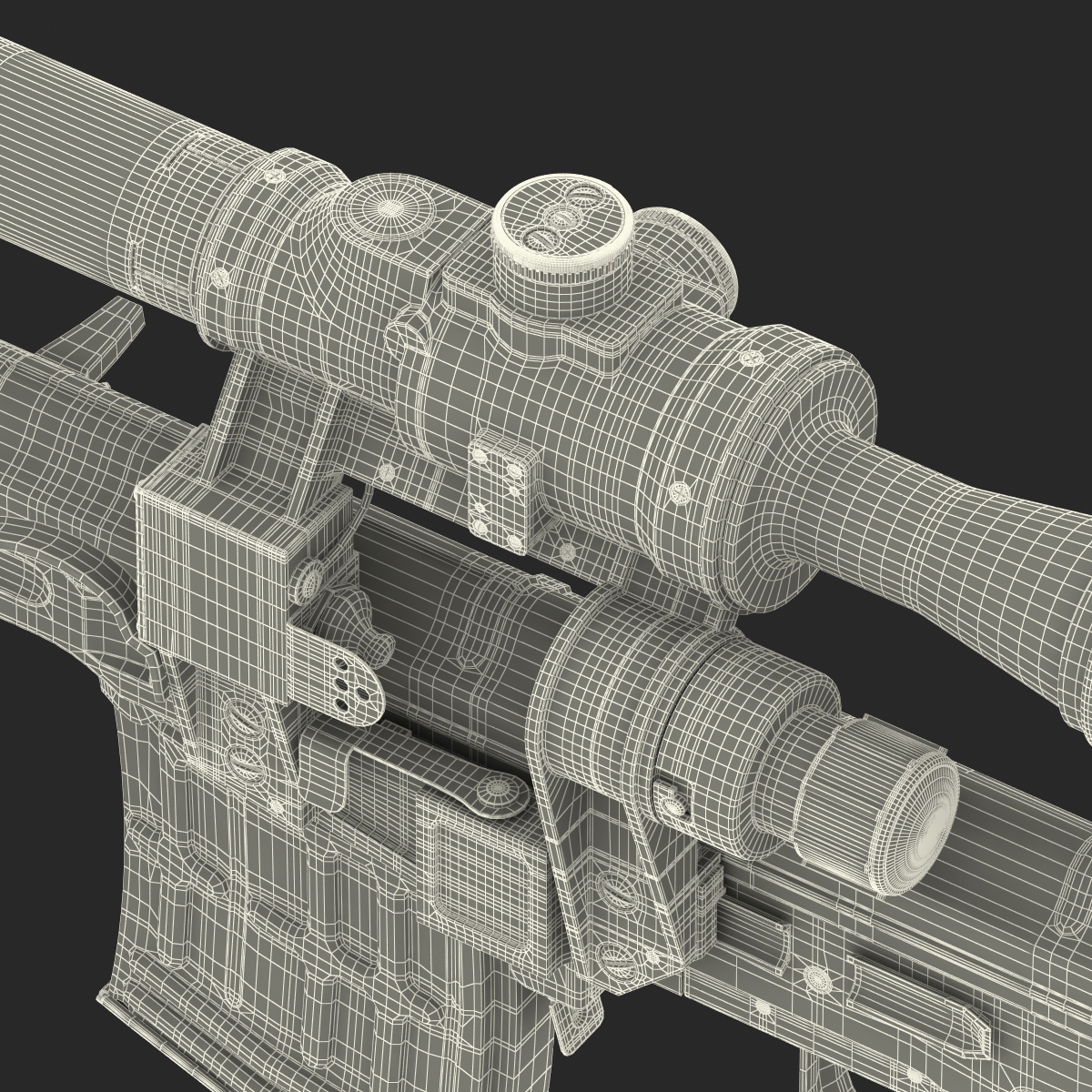 3D model Dragunov Sniper Rifle SVD