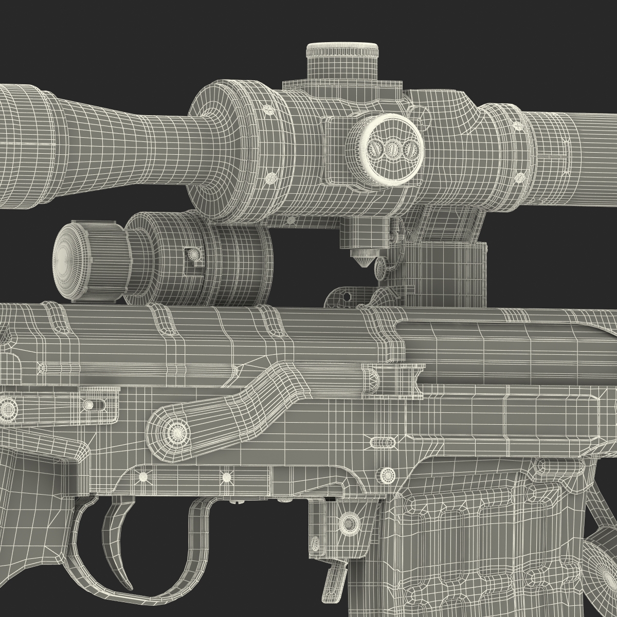 3D model Dragunov Sniper Rifle SVD