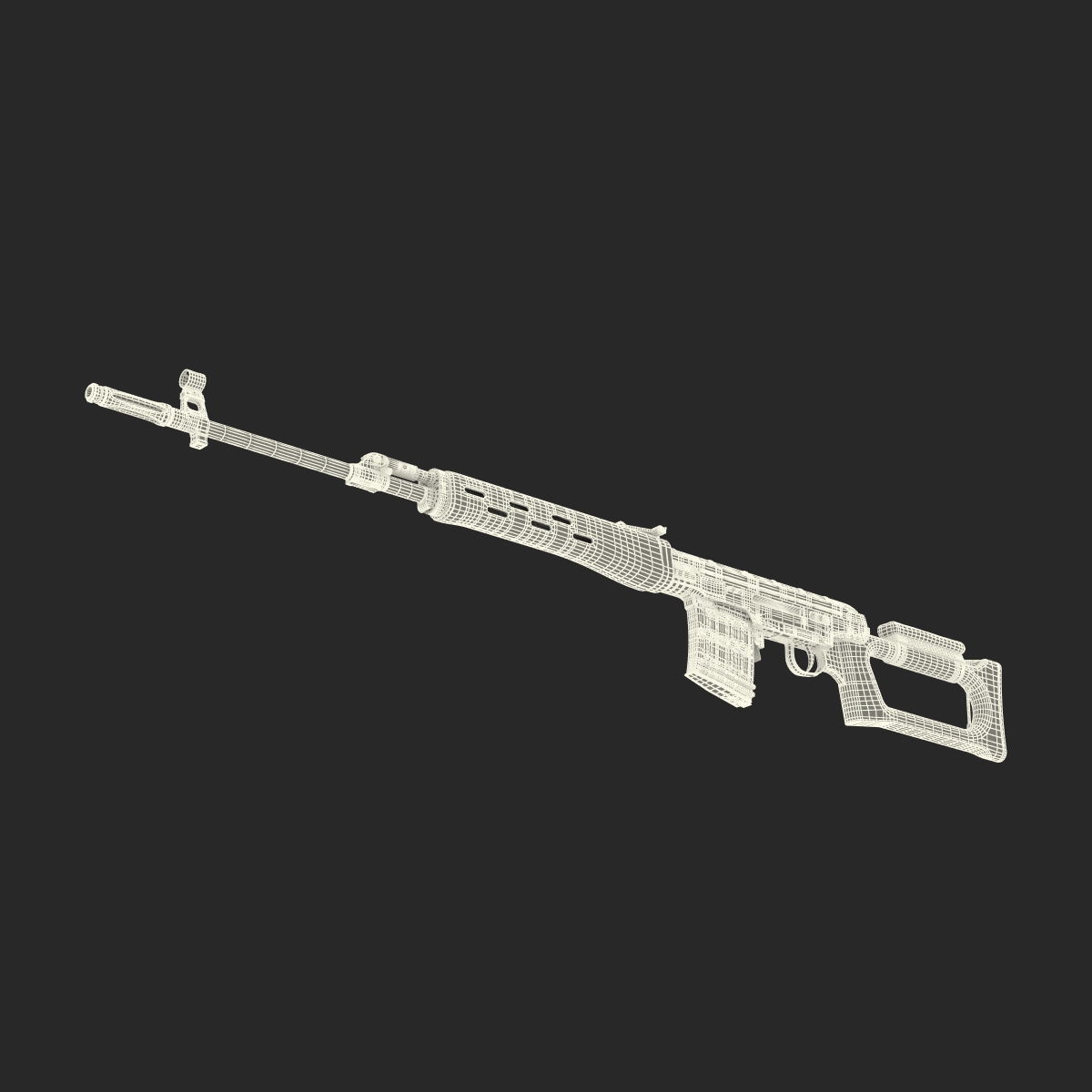 Dragunov Sniper Rifle SVD 2 3D