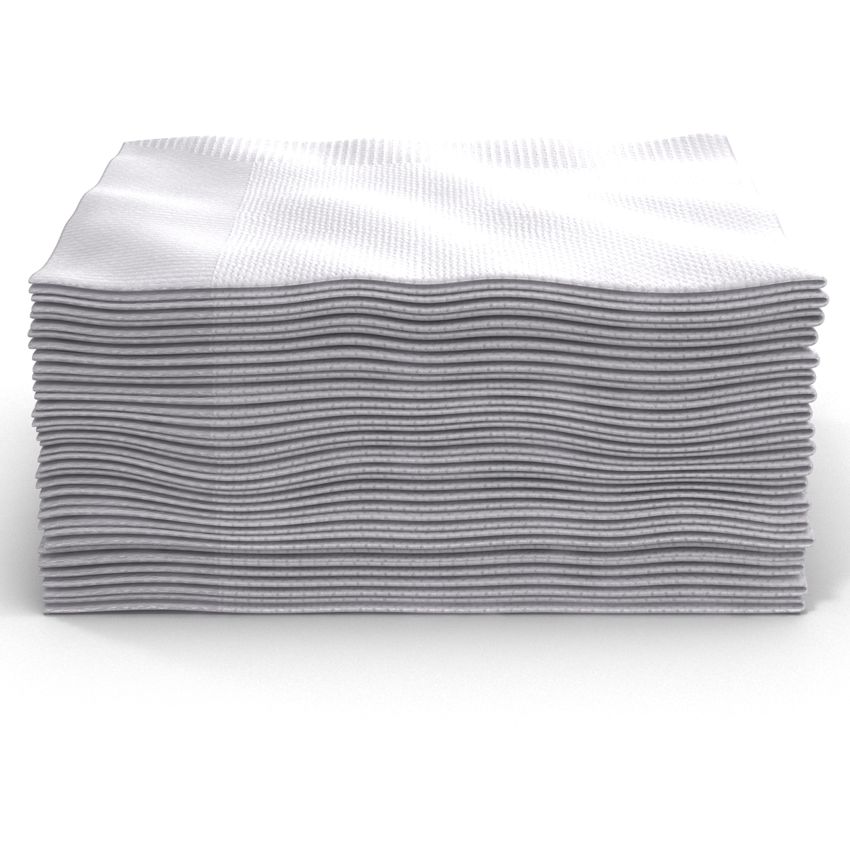 Cocktail Napkins White 3D