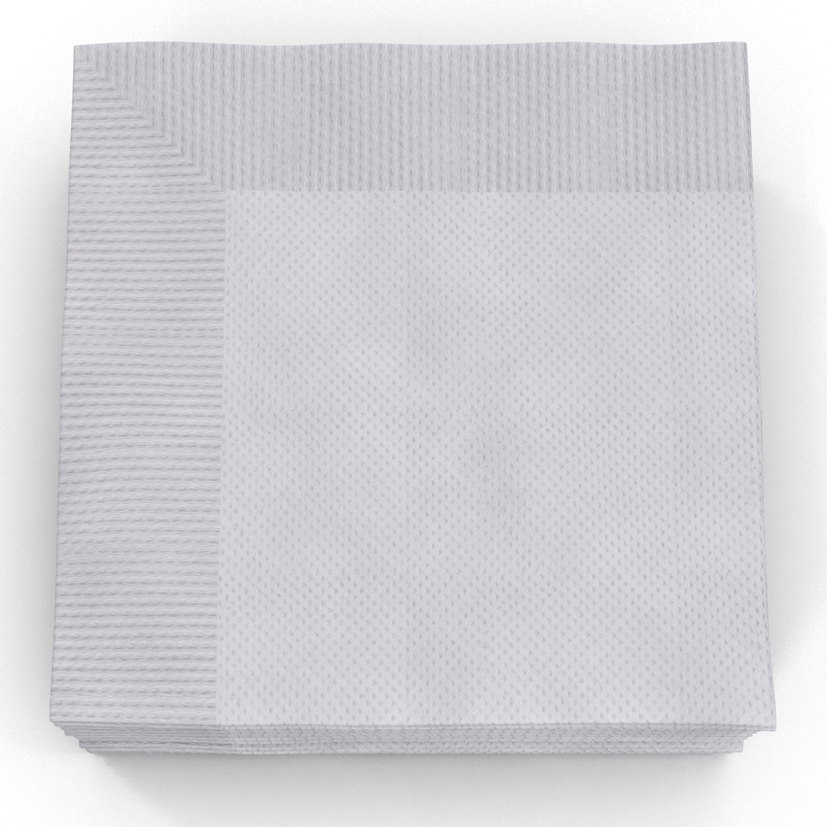 Cocktail Napkins White 3D