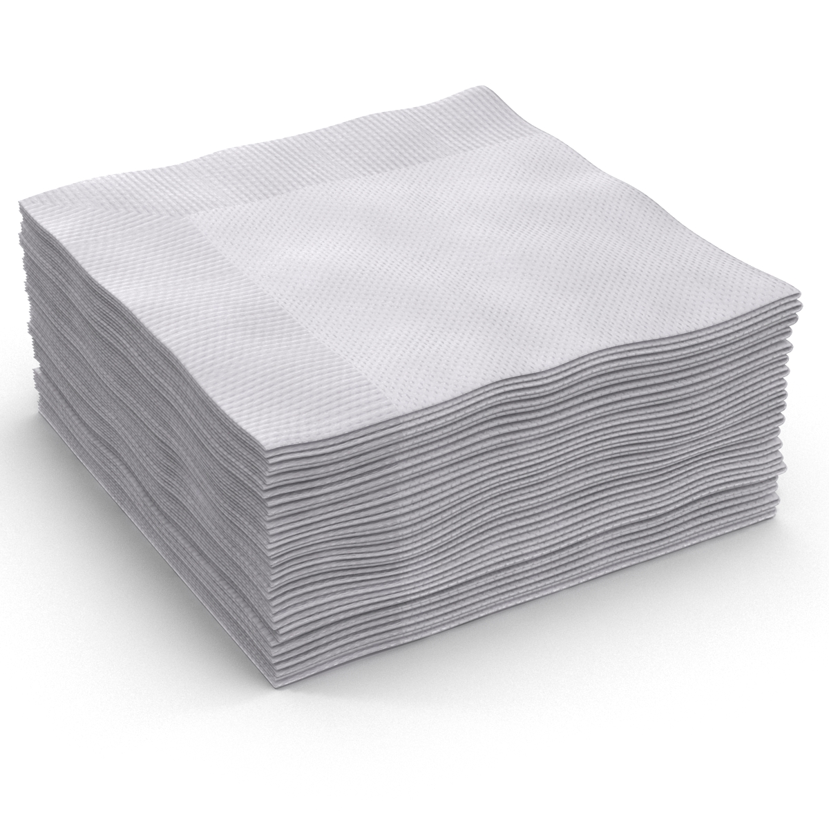 Cocktail Napkins White 3D