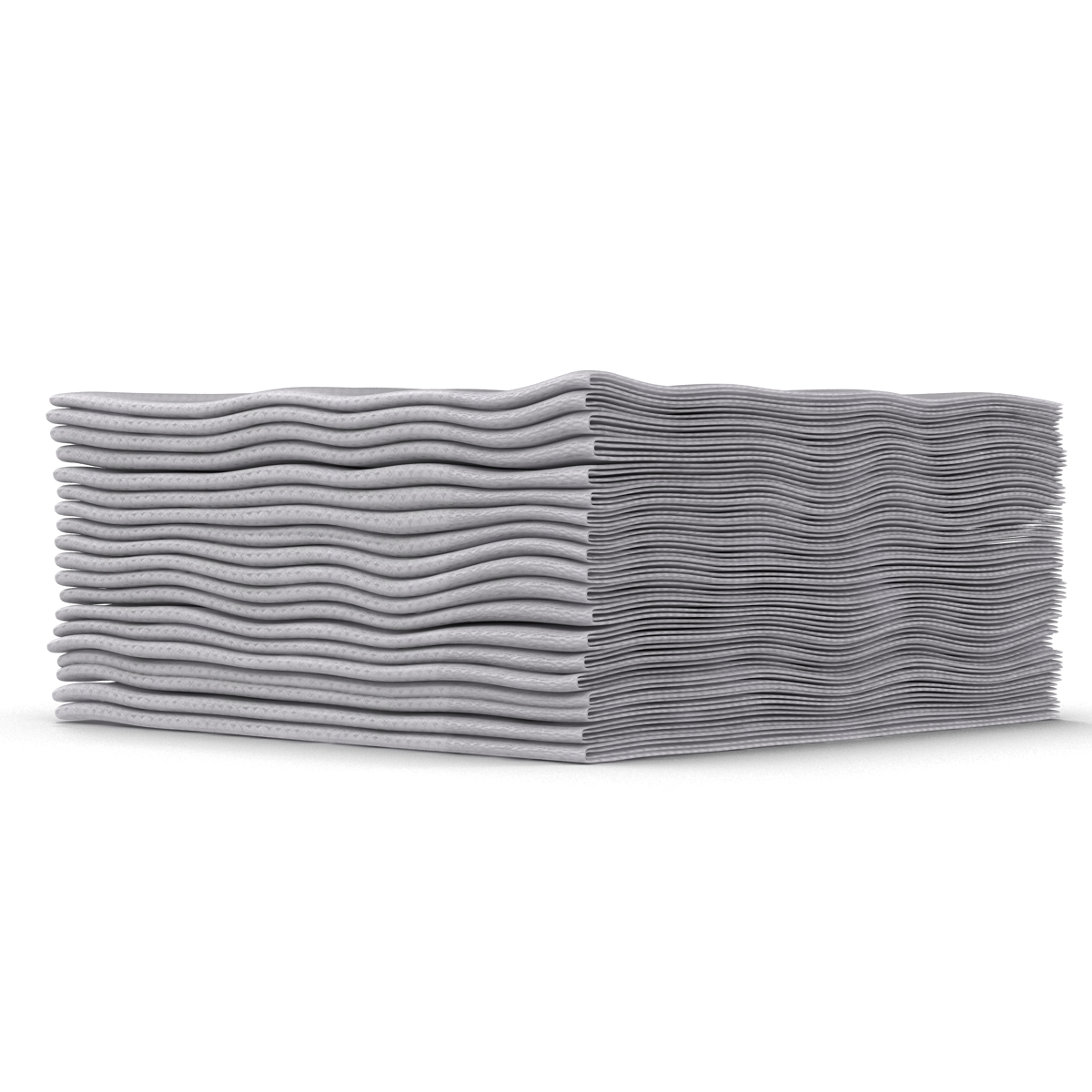 Cocktail Napkins White 3D