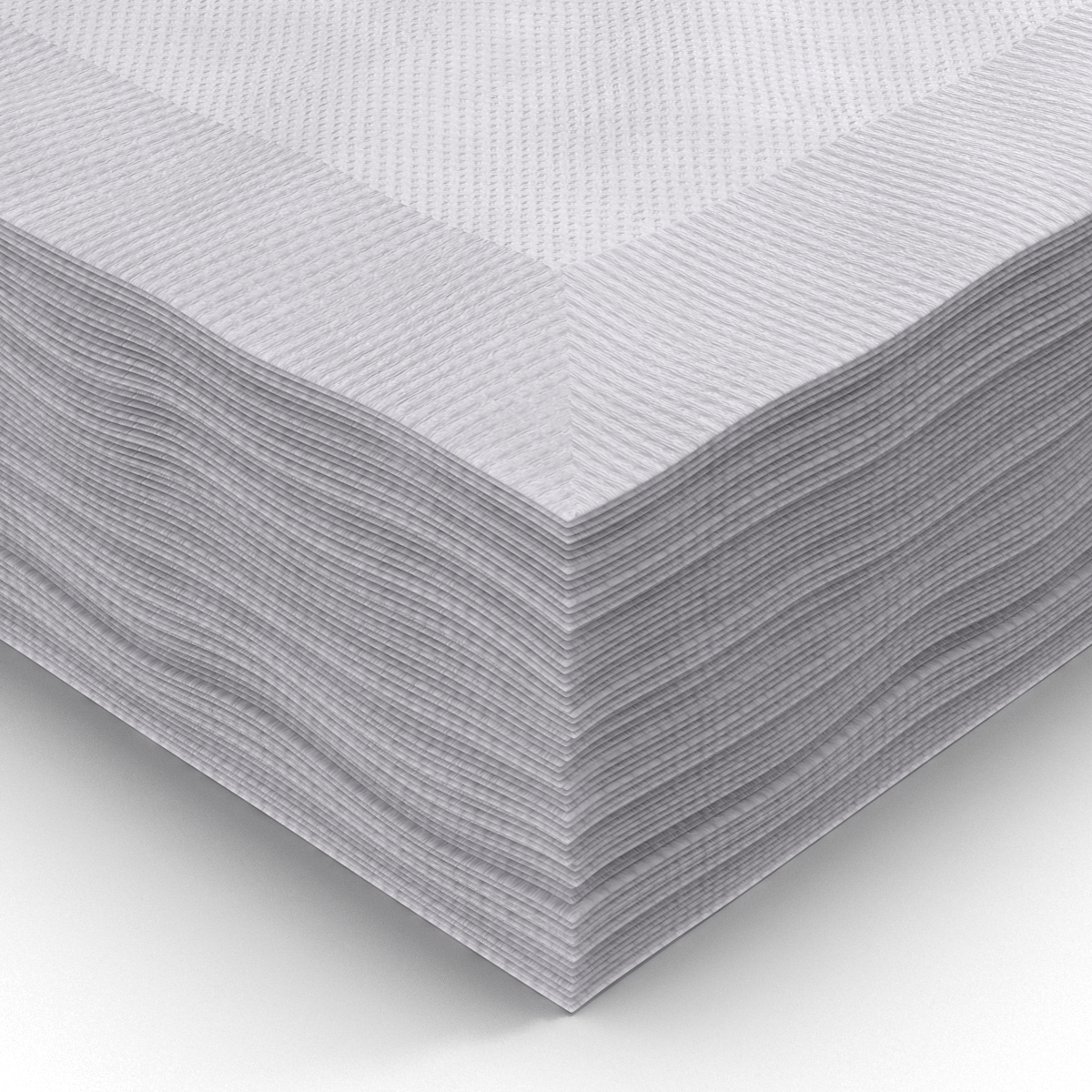 Cocktail Napkins White 3D